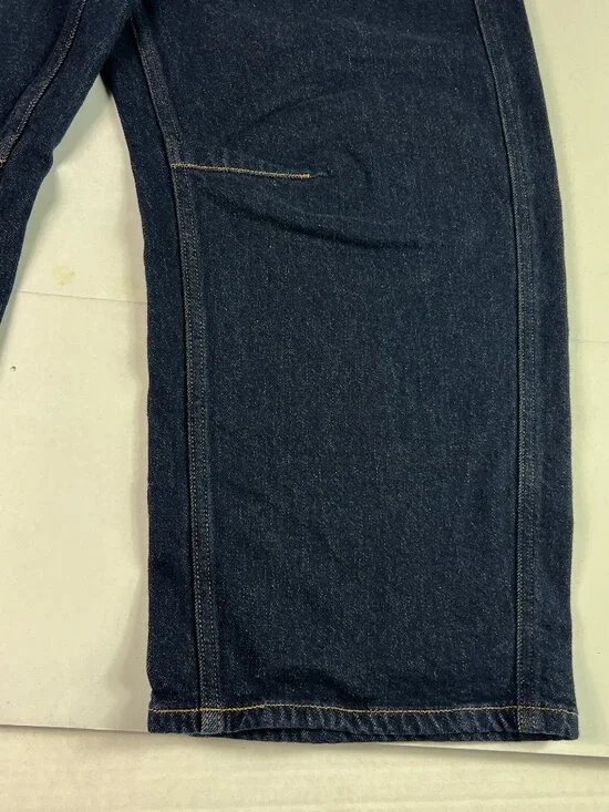 Pistola Jeans Women's 37x25* Beau Seamed Horseshoe Crop Dark Blue Denim Tag 33 - Picture 5 of 16